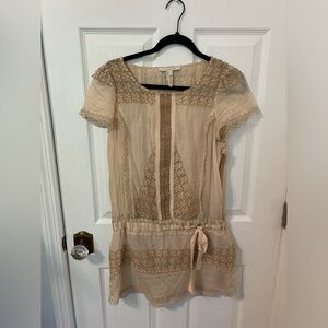 Cream lacy BCBGMaxaria Dress